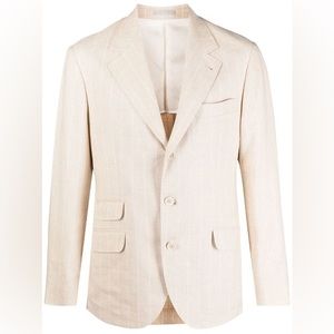 JACK VICTOR Collection Tailor Fratelli Tallia Delfino Ivory Sport Coat 41 / 42